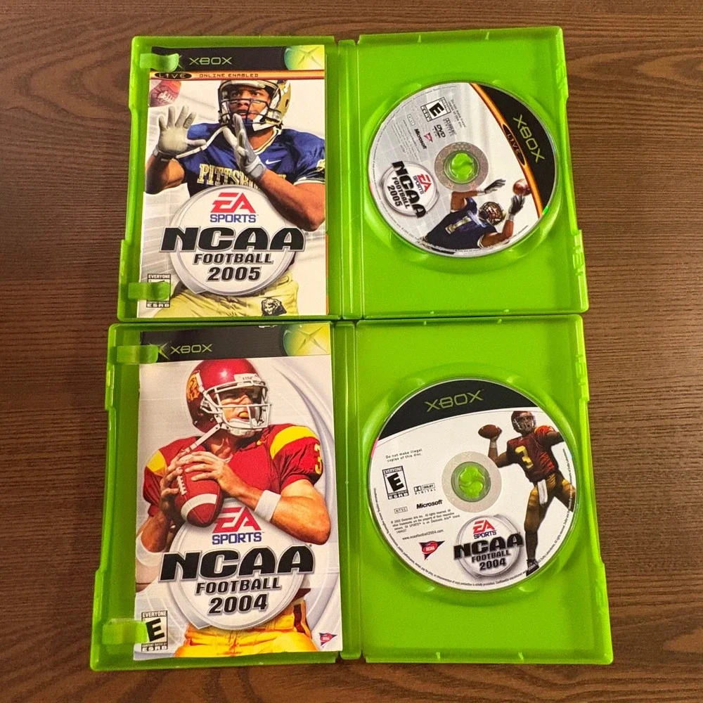 Xbox Games Lot 6 NCAA Football 2003-06 Paintball Baseball 2K3 Bundle Good Sports